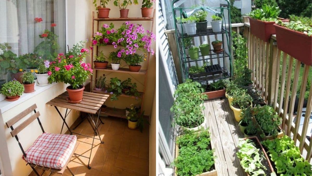 Transforma el balcón de tu departamento en un bonito jardín pequeño con estas 4 ideas