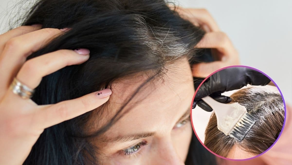 Tinte casero para pintar las canas desde la raíz hasta las puntas con 3 ingredientes