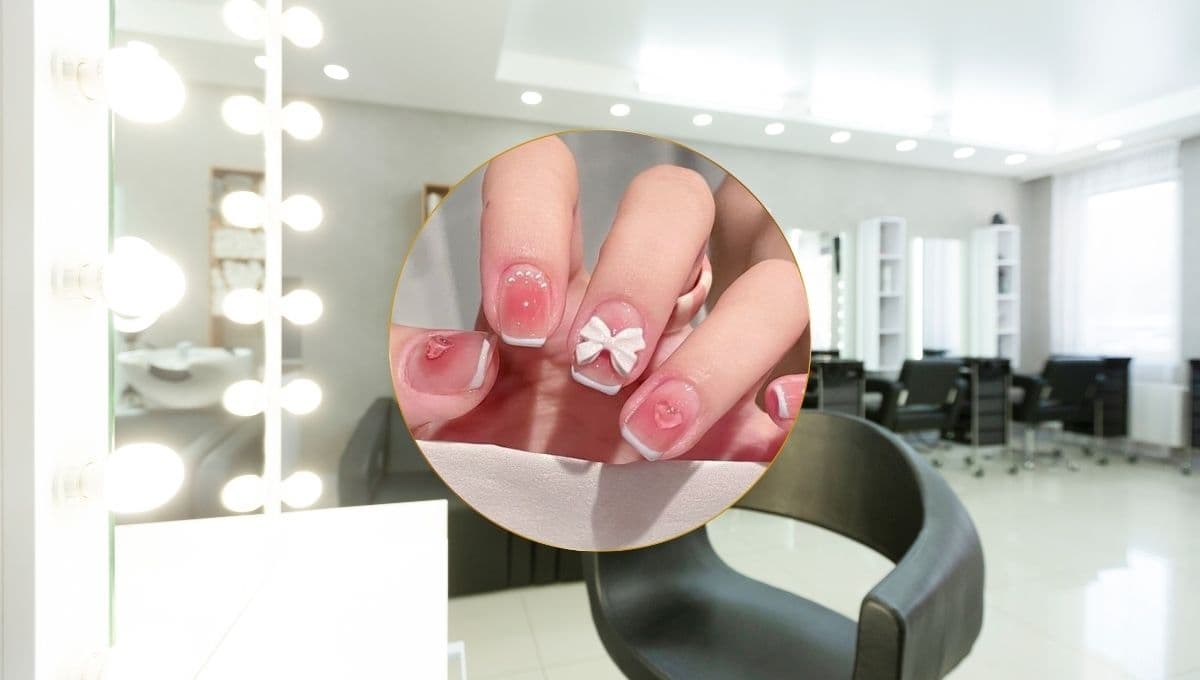 Bun blush: 5 diseños de uñas difuminadas con moños
