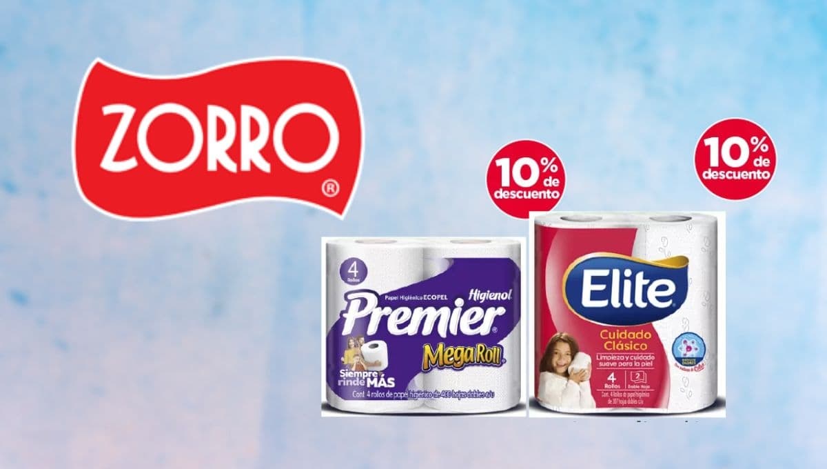 Zorro Abarrotero pone con 10% de descuento TODAS estas marcas de papel de baño