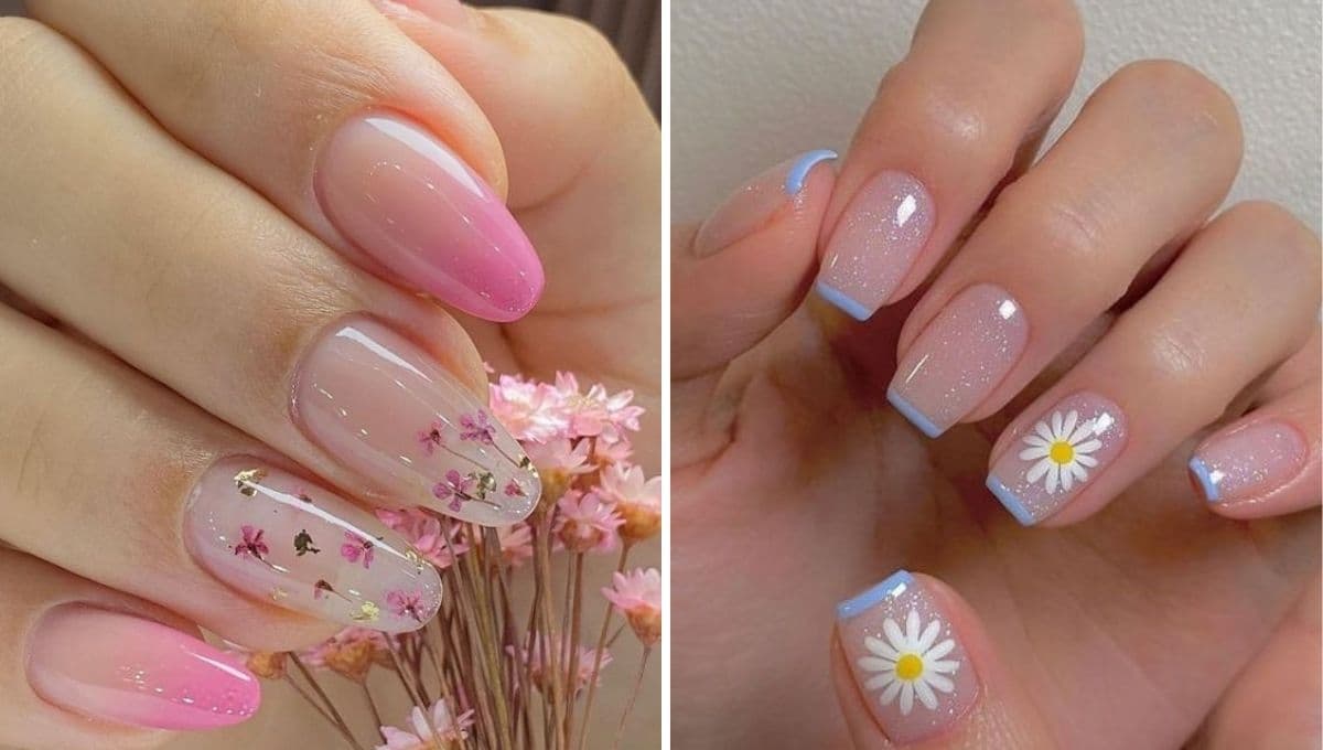 Eleva tu manicura con estos diseños de uñas con flores sencillos