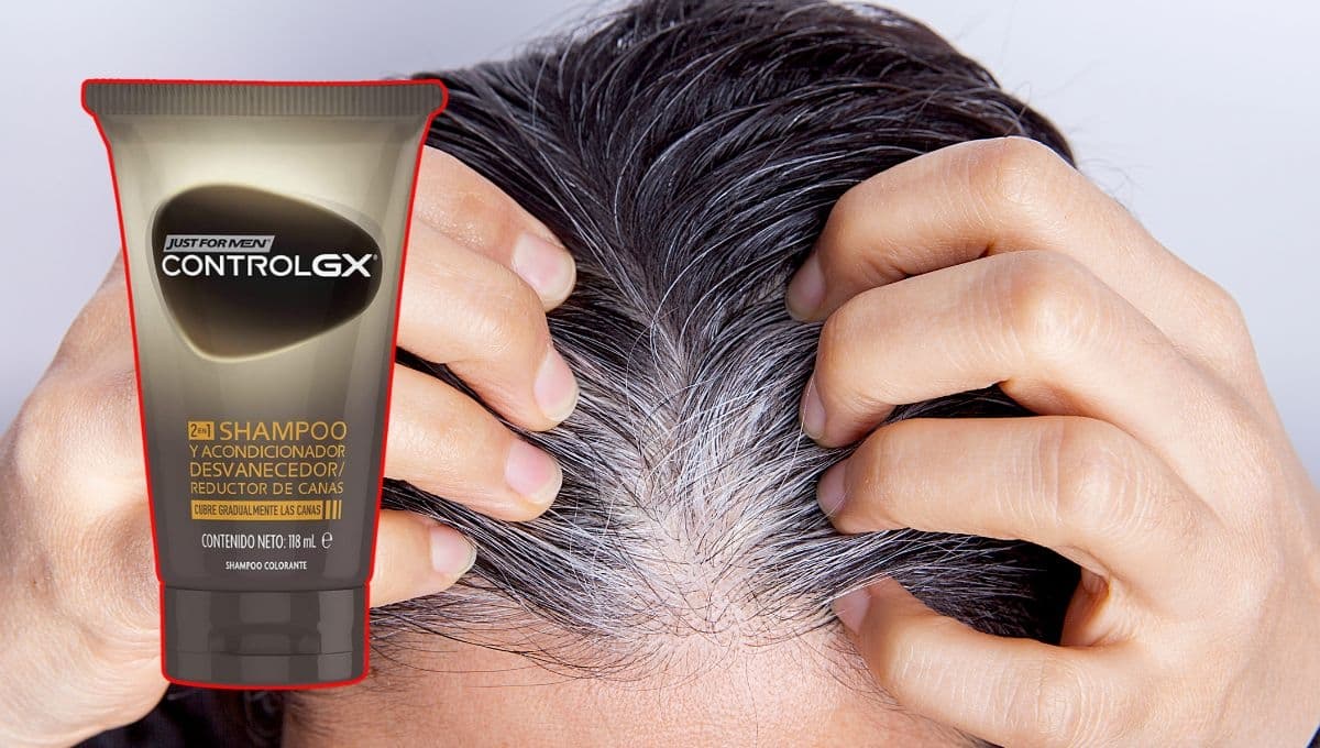 Control GX, el shampoo para desvanecer las canas y darle color al cabello