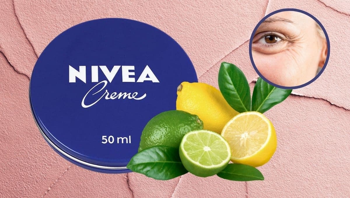 El remedio casero con crema Nivea con limón para borrar arrugas y manchas en la piel