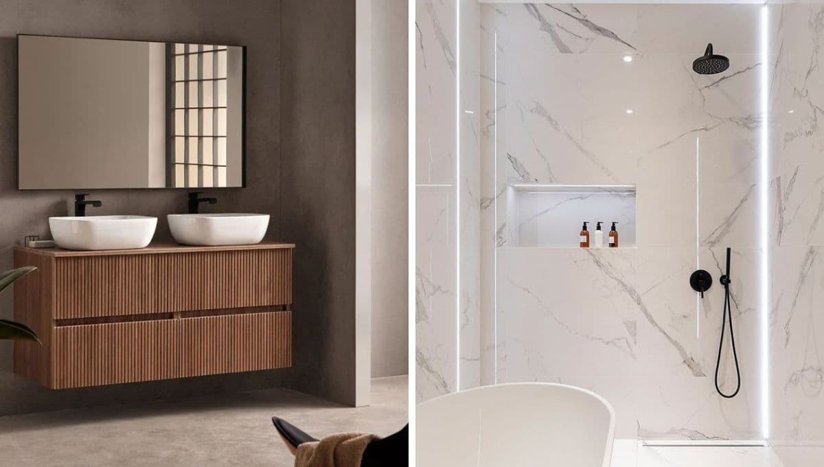 Estilo moderno: 5 tipos de decoración para tu baño que serán tendencia en 2025