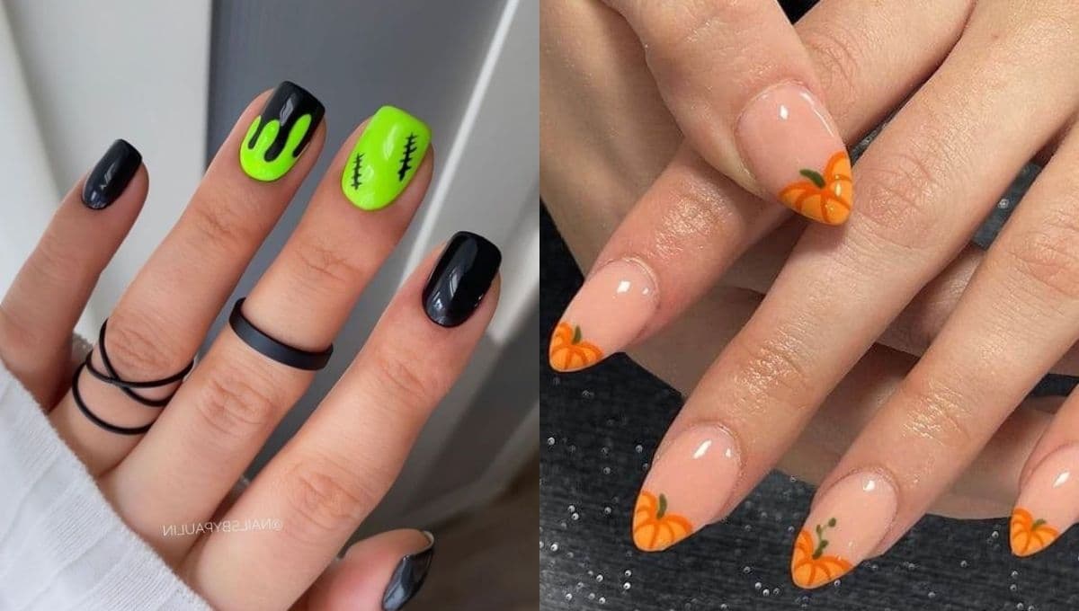 4 diseños de uñas para halloween sencillas y elegantes