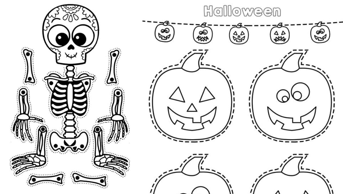 Imágenes de decoración de Halloween para oficina para imprimir y pegar