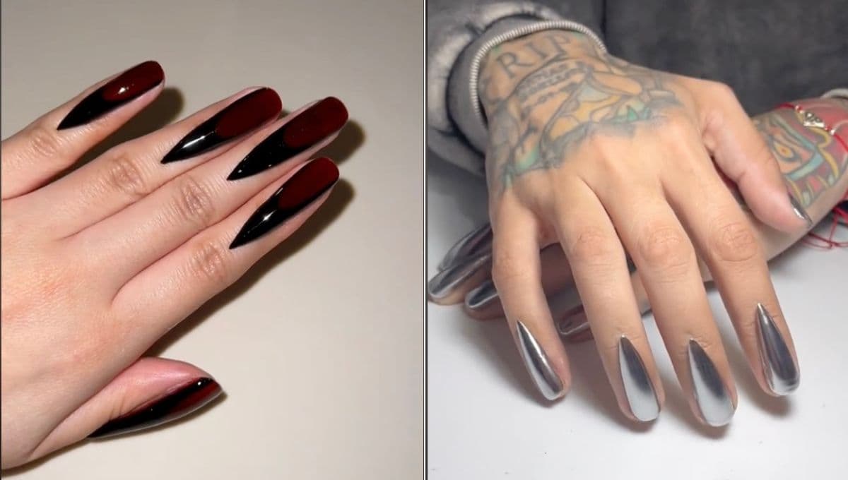 ¿Uñas acrílicas al revés? Así es la rara tendencia de TikTok y su diferencia con la manicura en reversa