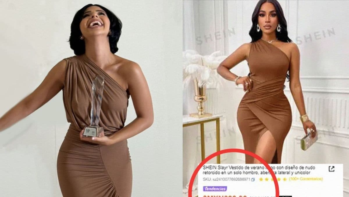 El vestido que usó Ángela Aguilar como "Mujer del Año" está en Shein por menos de 400 pesos