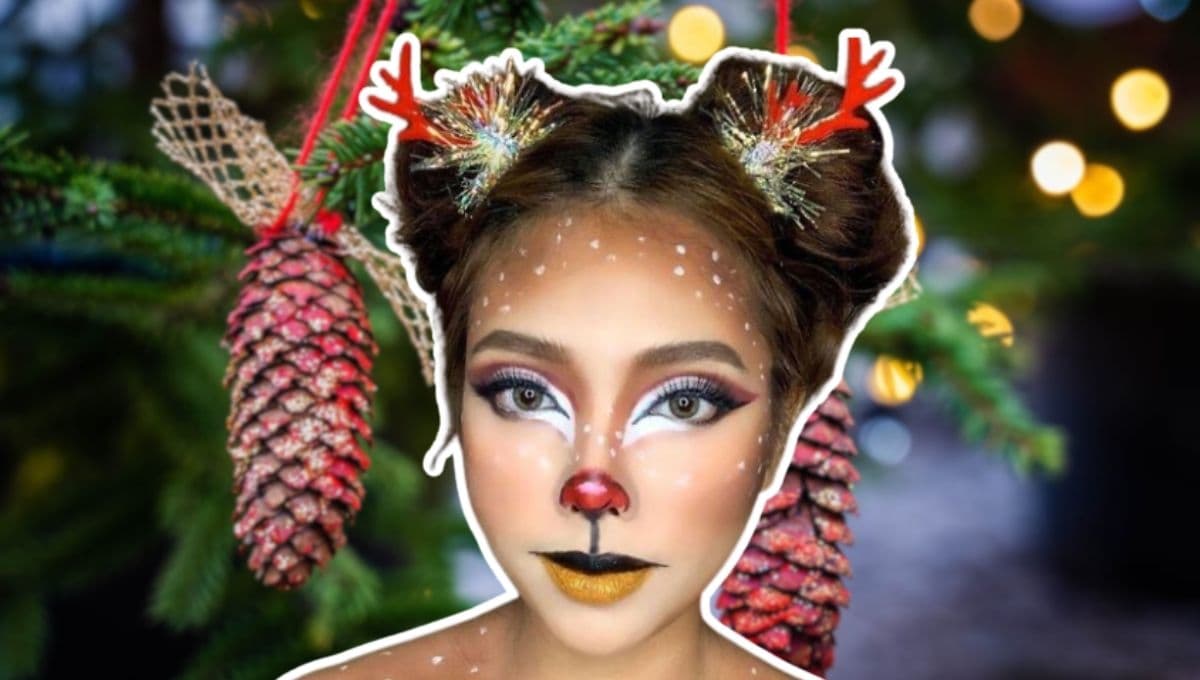 Maquillaje de Rodolfo el Reno para niñas: 3 ideas fáciles para tu pastorela