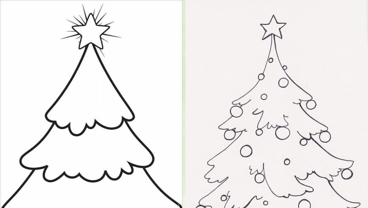 Árbol de navidad para colorear: Dibujos para imprimir y entretener a tus hijos