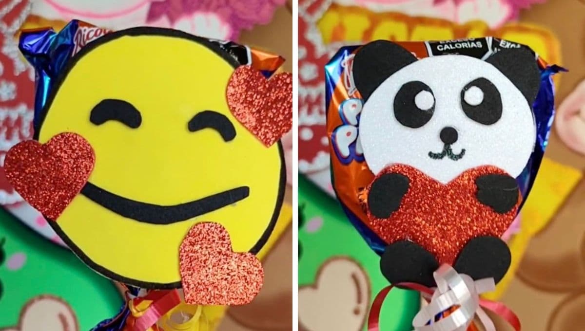3 ideas creativas para decorar una paleta payaso para San Valentín