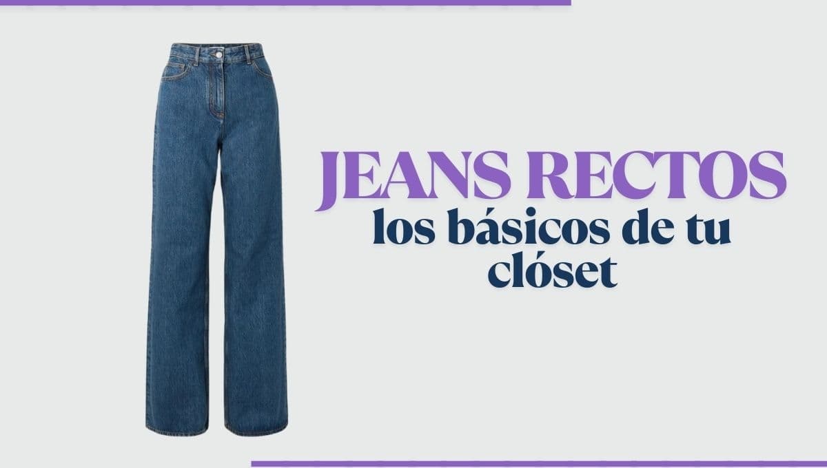 Pantalones rectos, los jeans que regresan desde los 90 como la tendencia más popular
