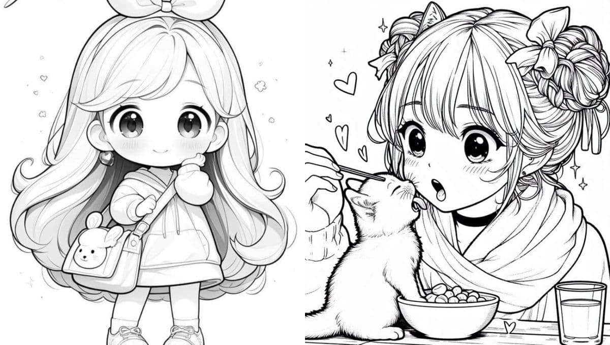 Los mejores dibujos de muñecas para imprimir y colorear
