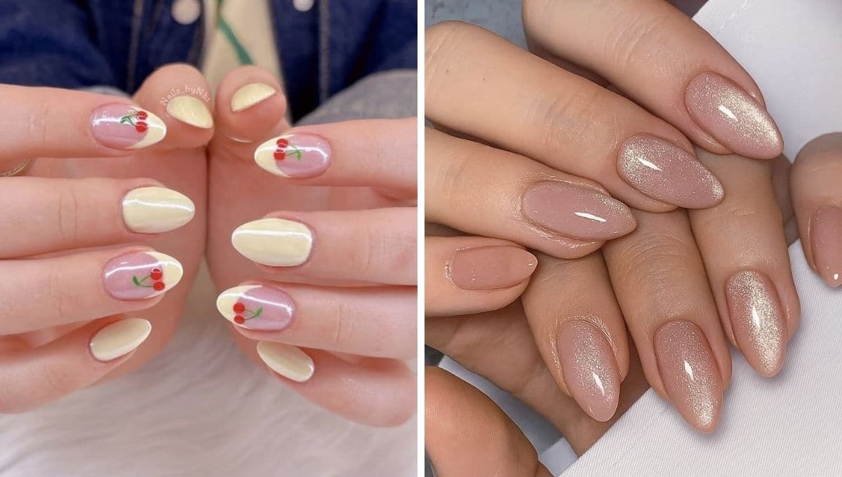 uñas almendra soft para manos pequeñas